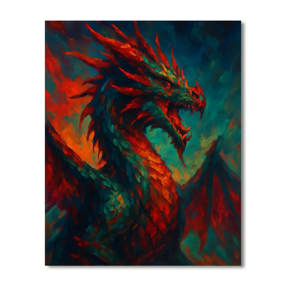 Dragon's Breath Paint By Numbers Art