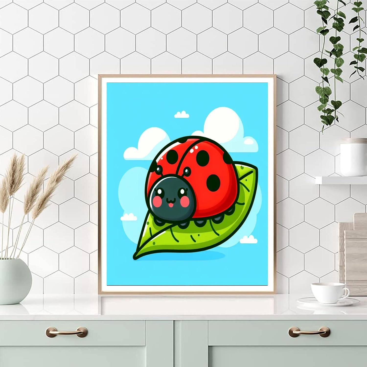 Jolly Ladybug Paint By Numbers