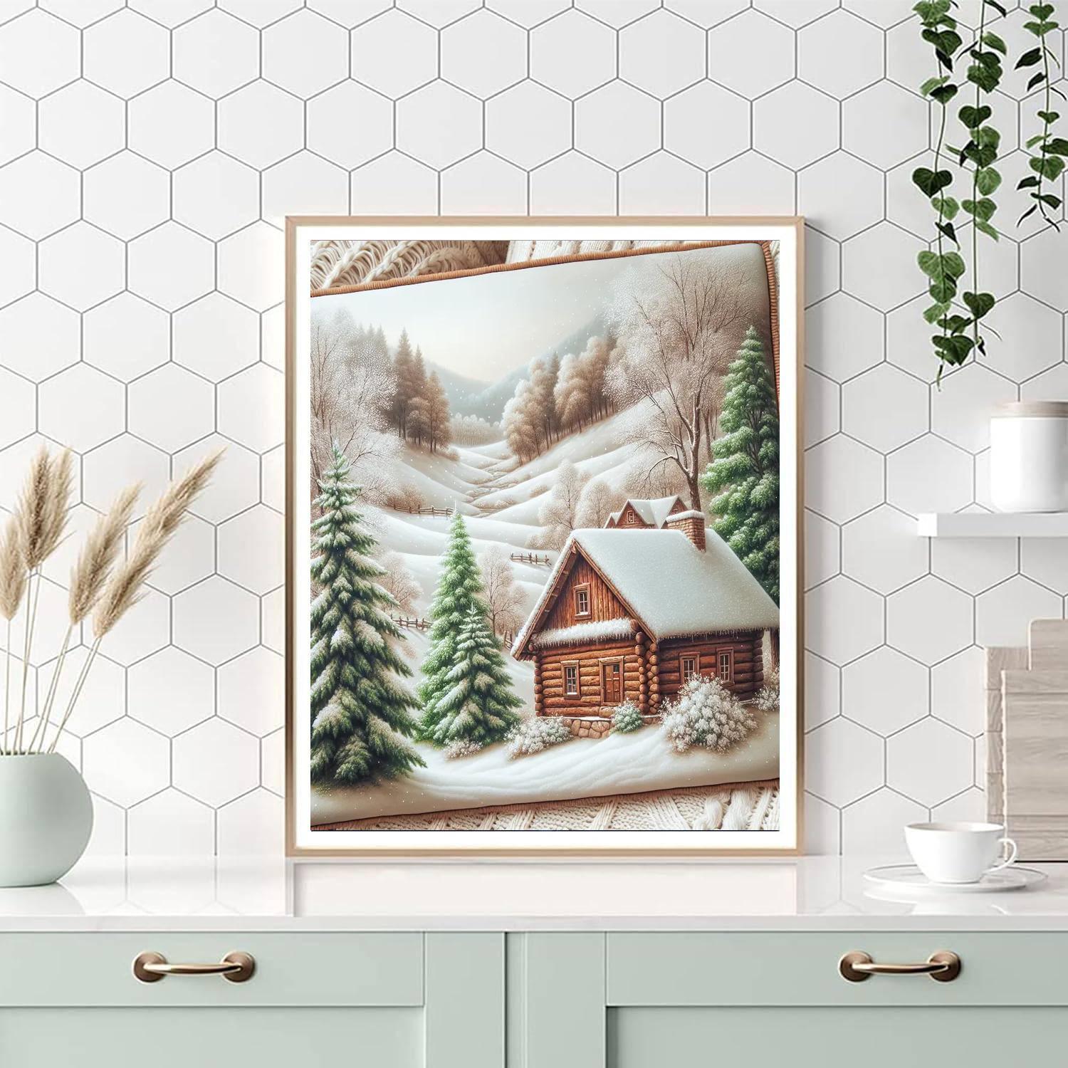 Rustic Winter Charm Numbered Painting Kits