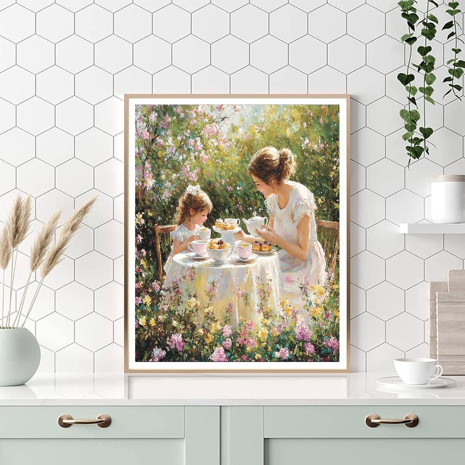 An Afternoon Tea DIY Paint By Numbers