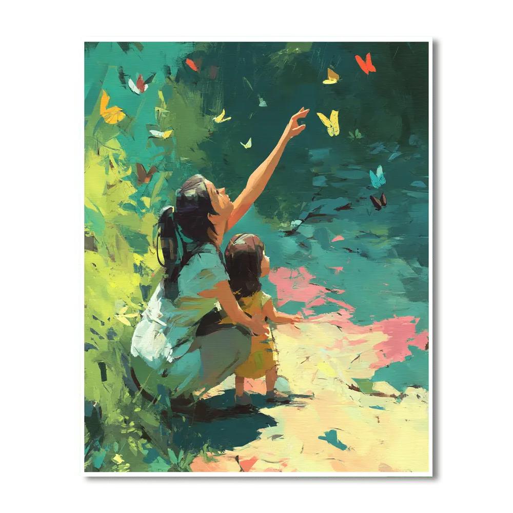 Nature's Playful Symphony Paint By Color