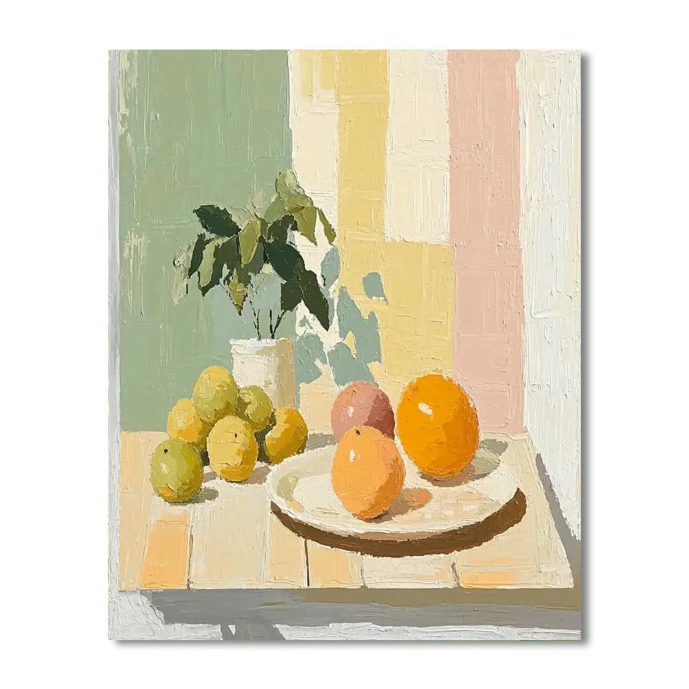 Morandi Inspired Joyful Fruits Still Life  Paint By Number