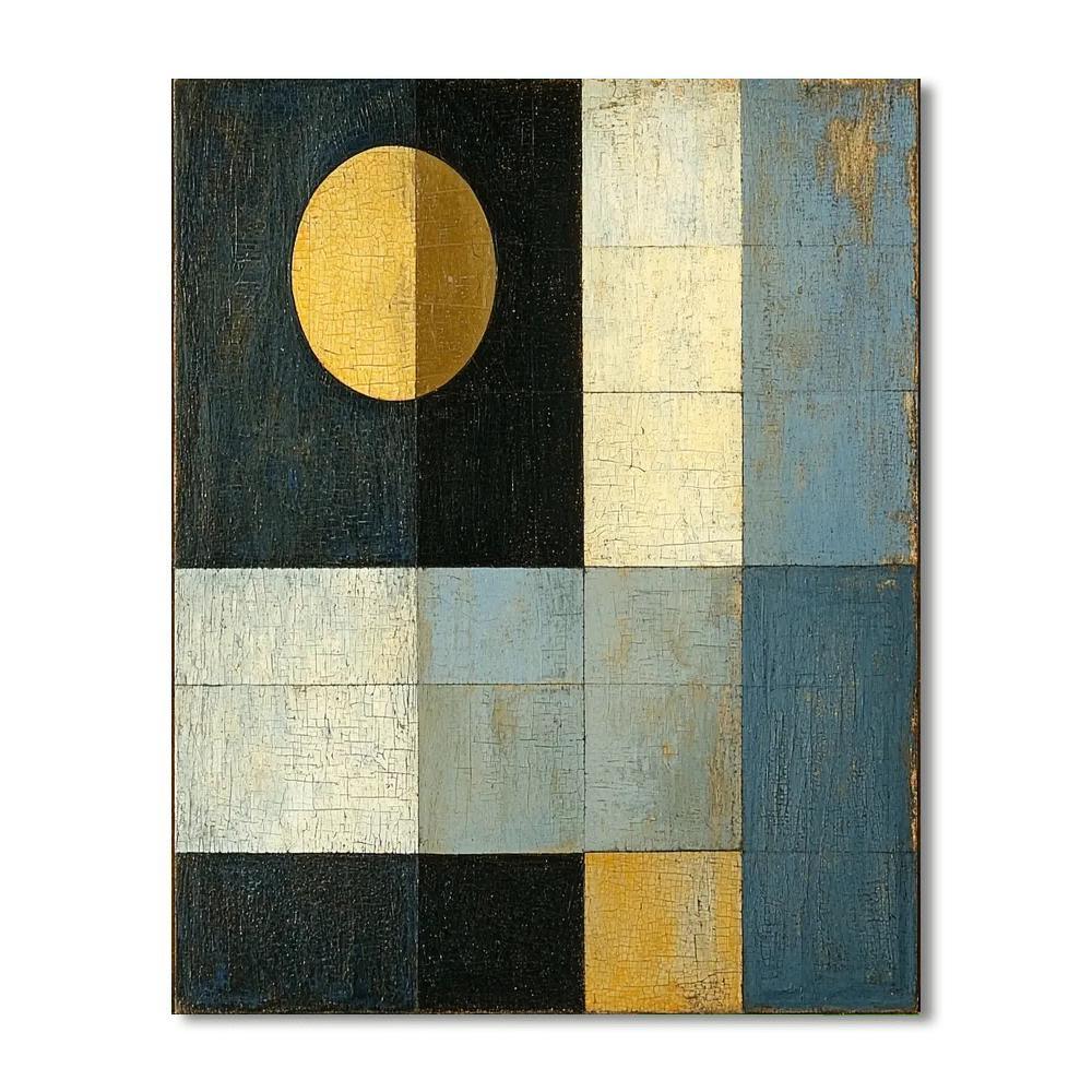 Kazimir Malevich Inspired Ethereal Minimalism  Number Painting