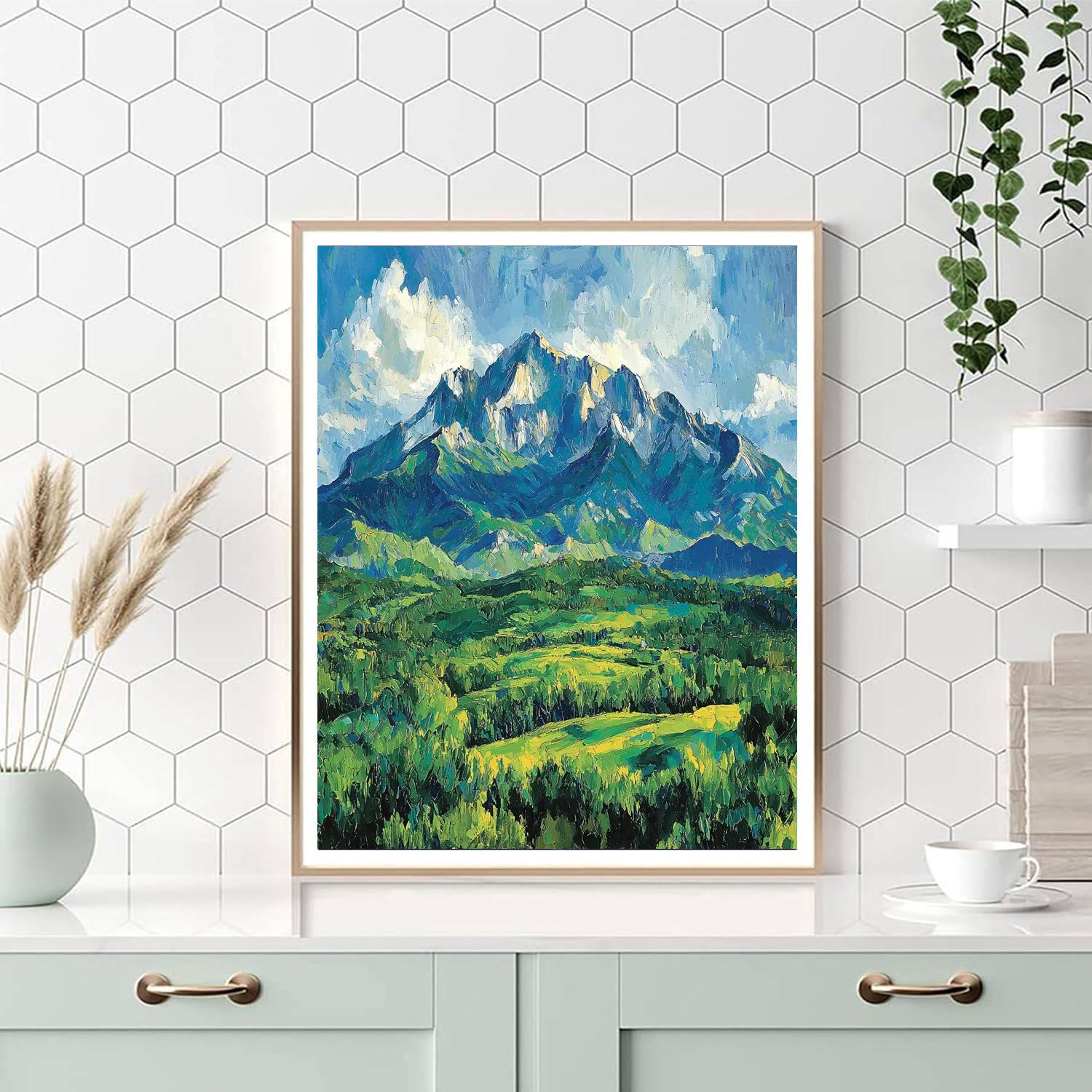 Paul Cézanne Inspired Mountain Echoes  Paint By Numbers Kits