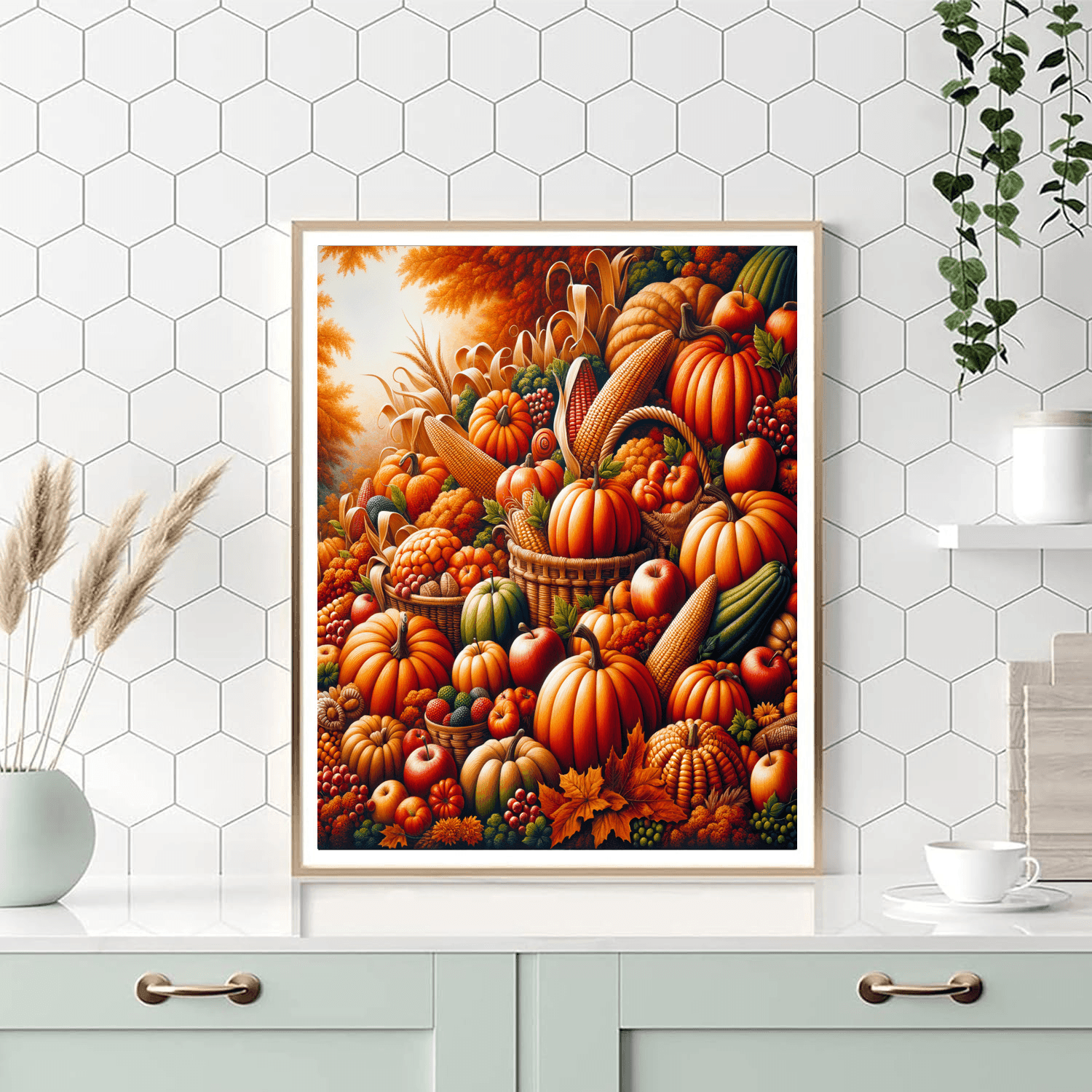 Fall Harvest Glory Paint By Number