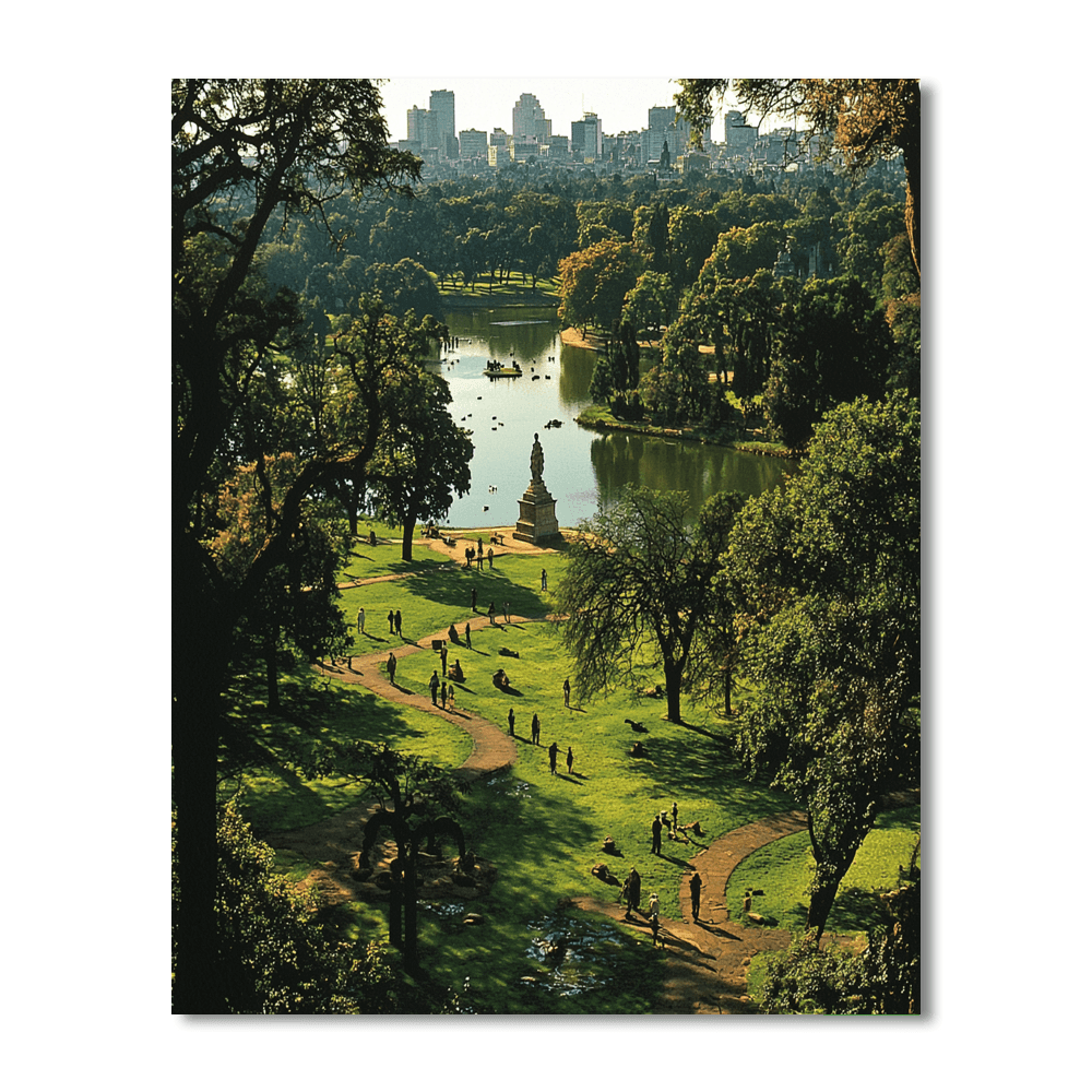 Bosque De Chapultepec - Mexico City Paint By Numbers