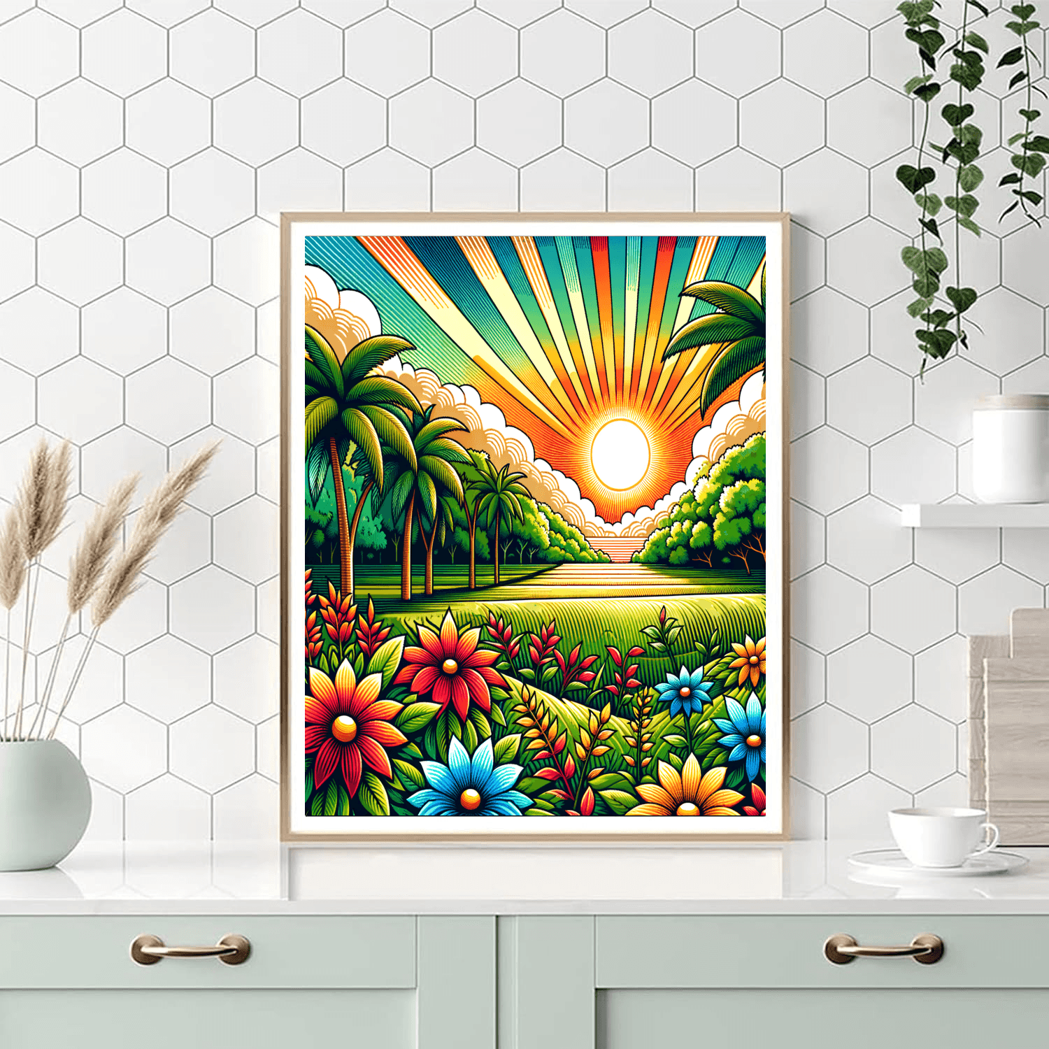 Hawaiian Oasis Paint By Number