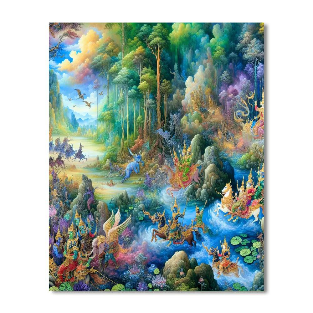 Mystical Creatures Realm Paint By Numbers