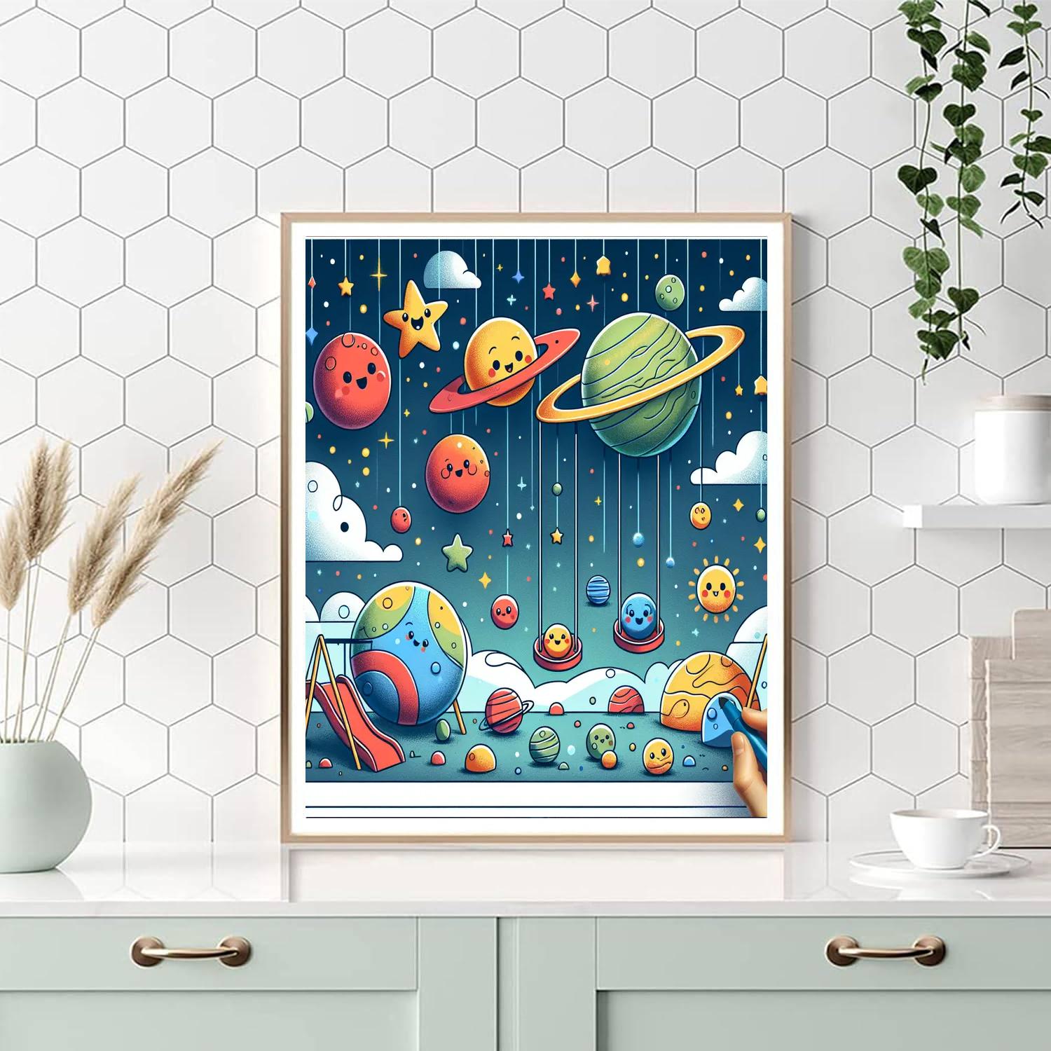 Astral Adventure Playground Number Painting