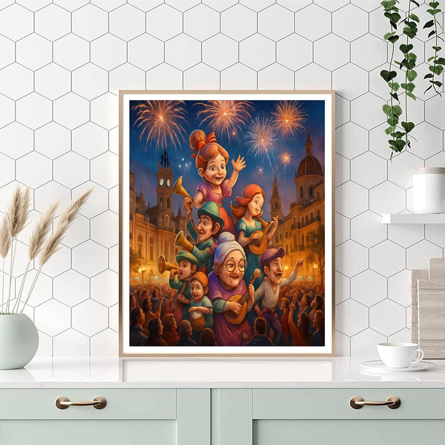 Valencia Las Fallas Festival - Spain Paint By Numbers