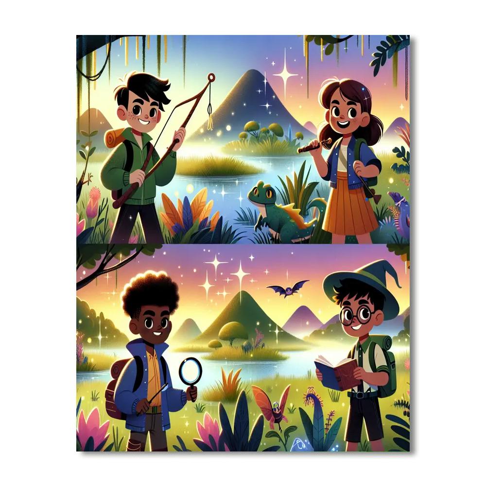 Magical Marshland Expedition DIY Paint By Numbers