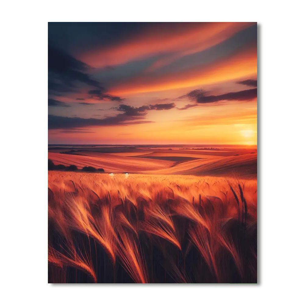 Whispering Wheatfields Paint By Color