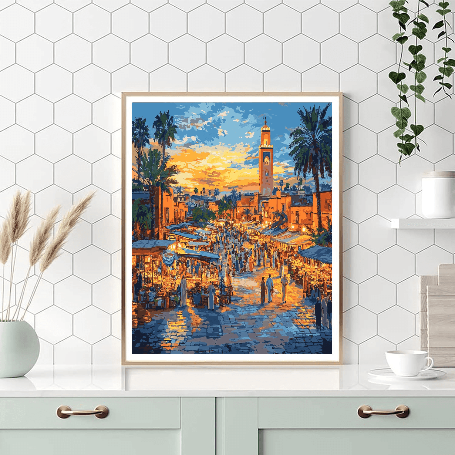 Djemaa El-fna DIY Paint By Numbers