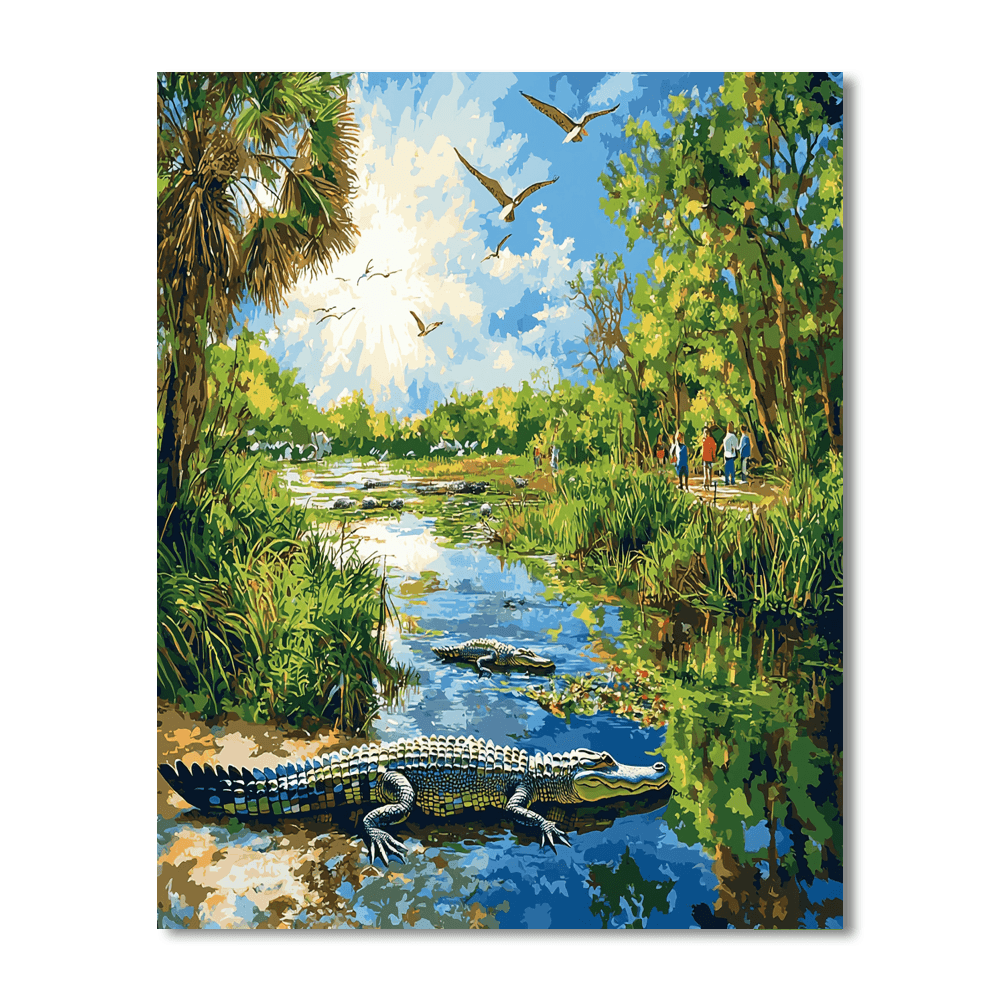 Savannah National Wildlife Refuge Paint By Numbers