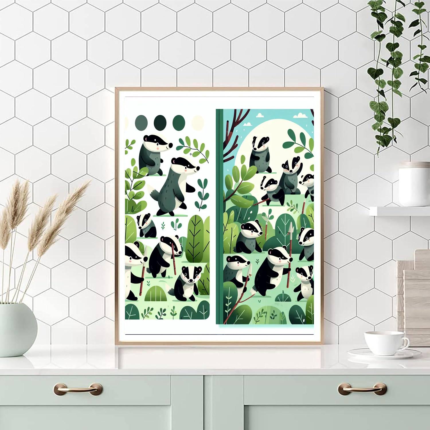 Brave Badgers Numbered Painting Kits