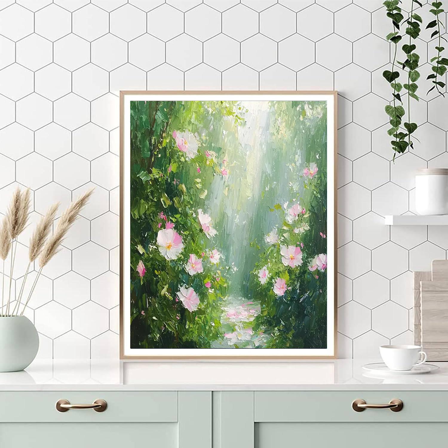 Morning Blossoms Number Painting
