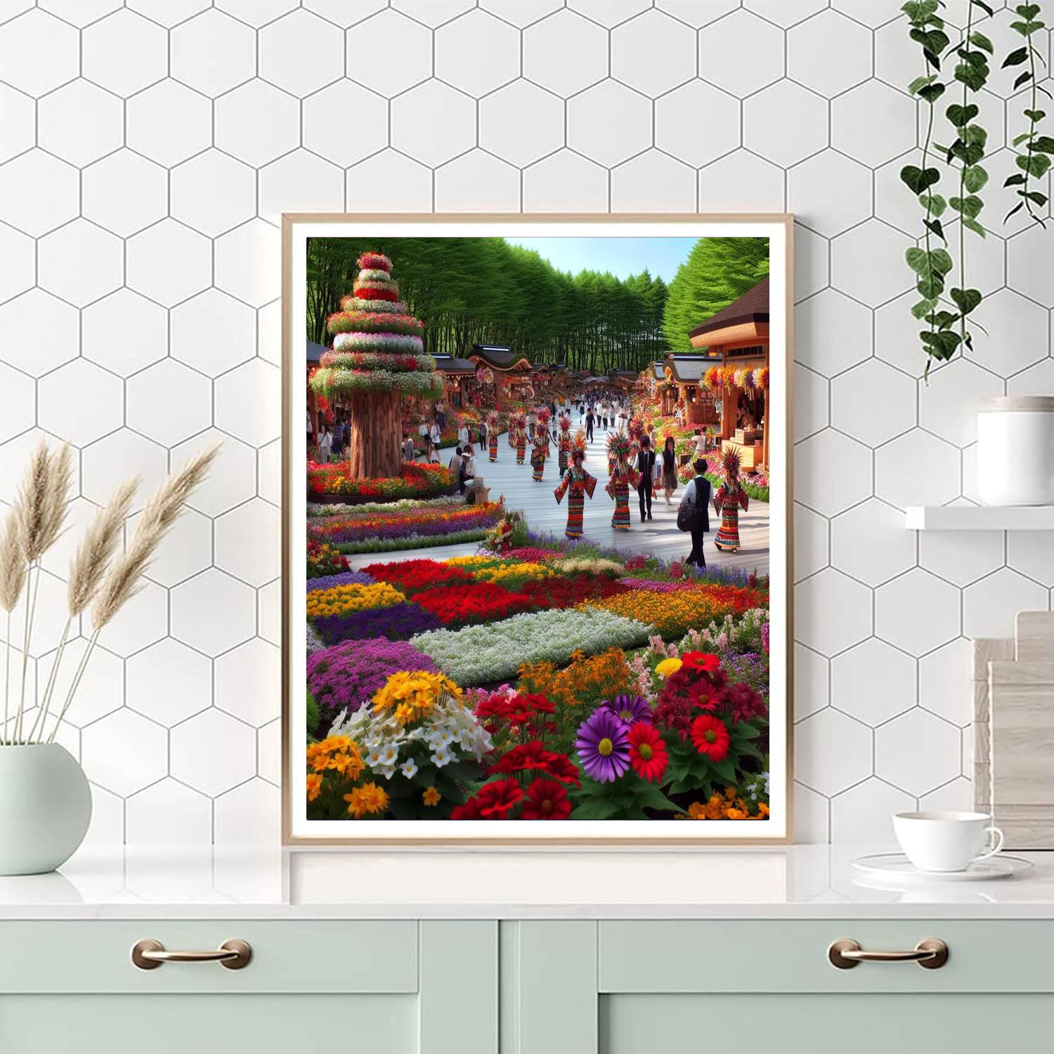 Flower Festival Of Sapporo Paint By Numbers