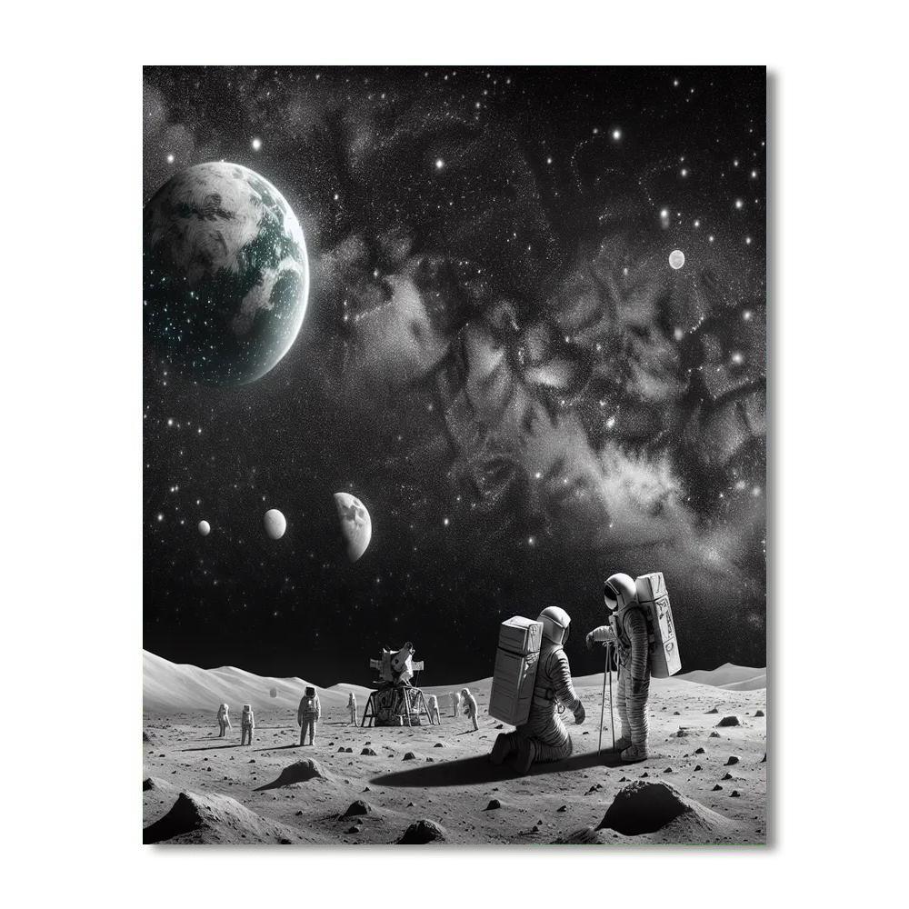 Lunar Exploration Dream Painting By Numbers Kit