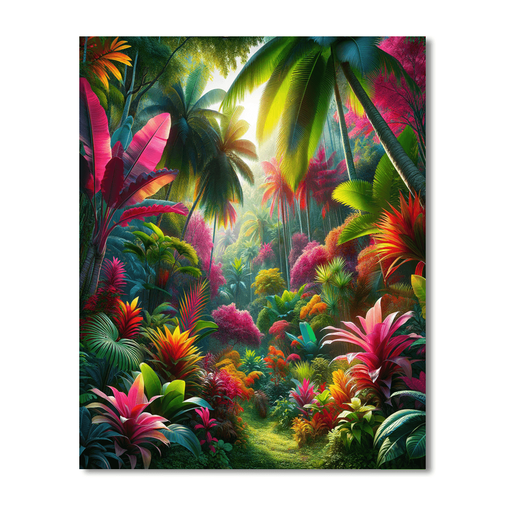 Dreamy Tropical Retreat Painting By Numbers Kit