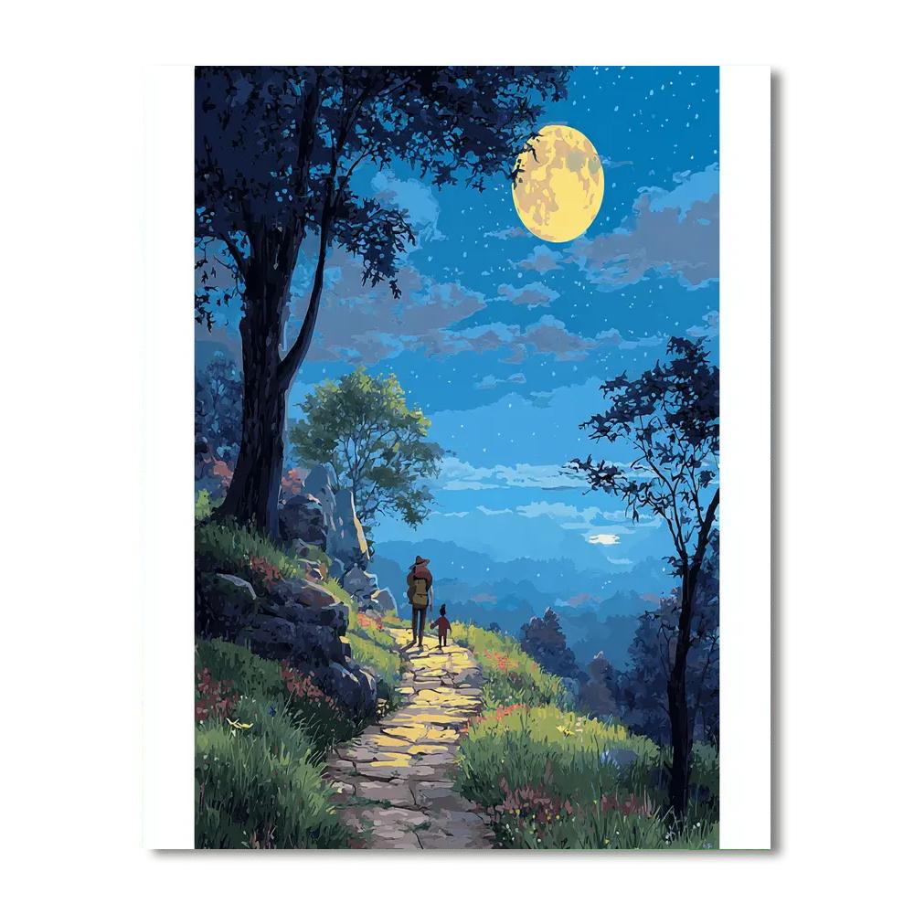 Moonlit Walk Of Wonder Paint By Number