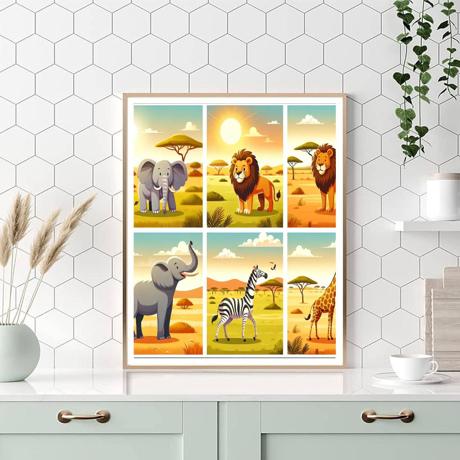 Sunny Safari Splendor Paint By Color