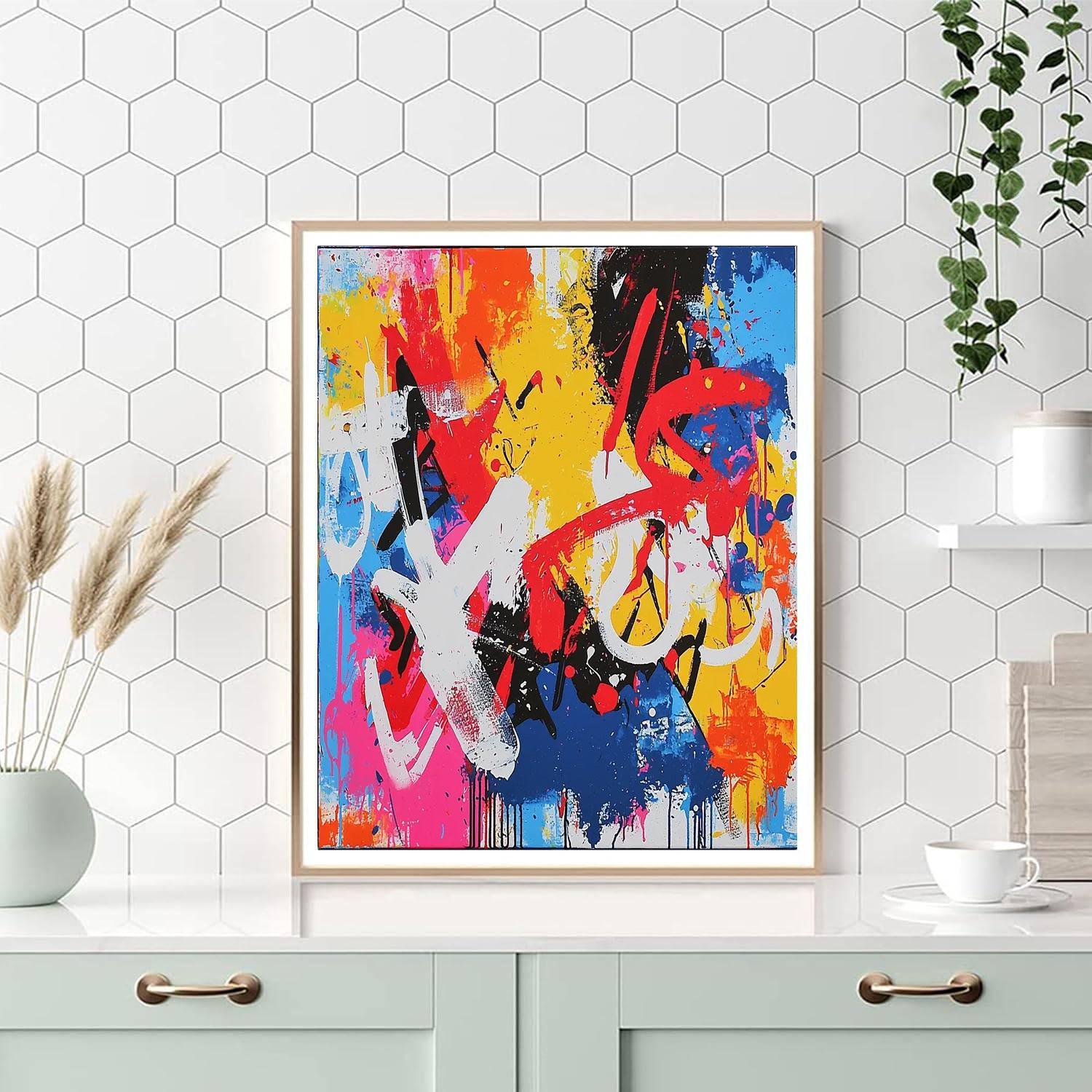 Andy Warhol Inspired Warhol's Urban Graffiti Pop  Numbered Painting Kits