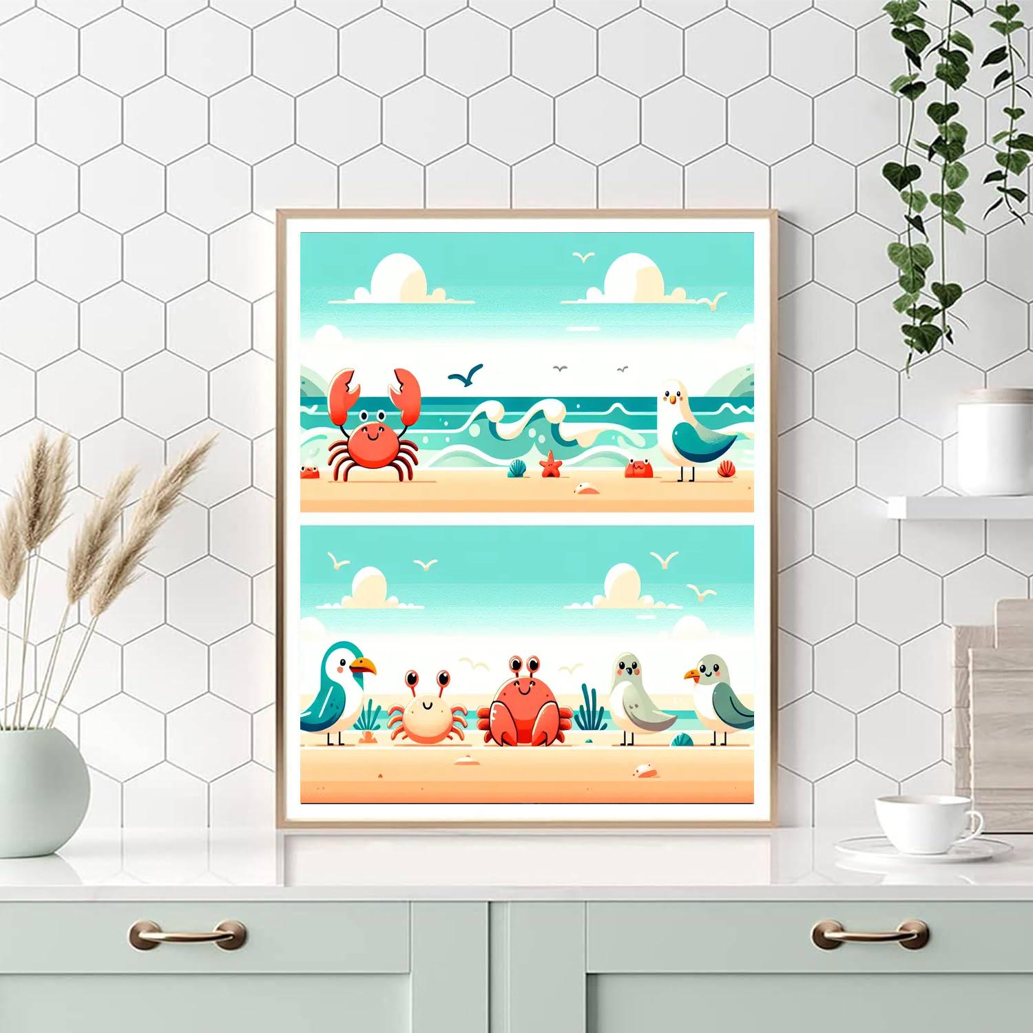 Coastal Creature Celebration Painting By Numbers Kit