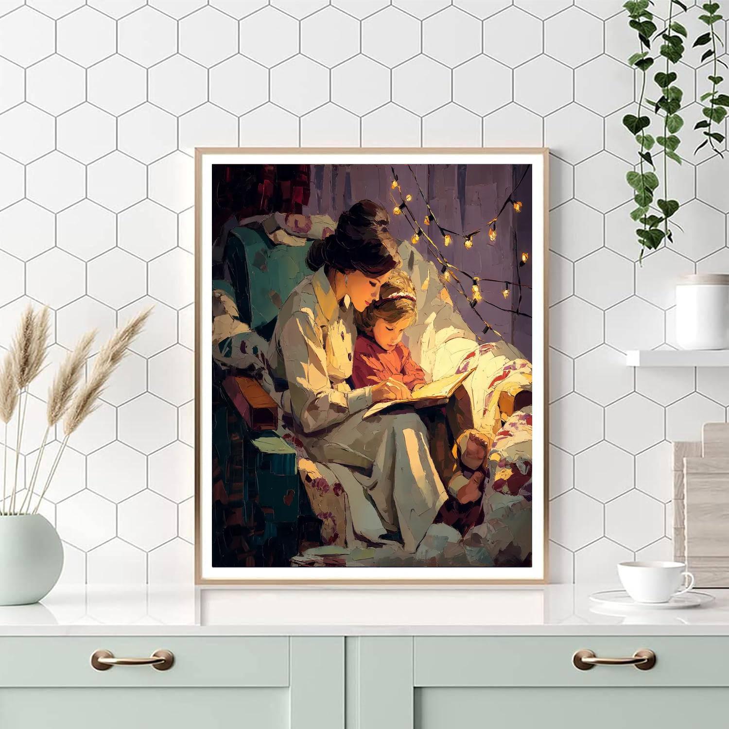 Mom's Storytime Haven Painting Number Kit