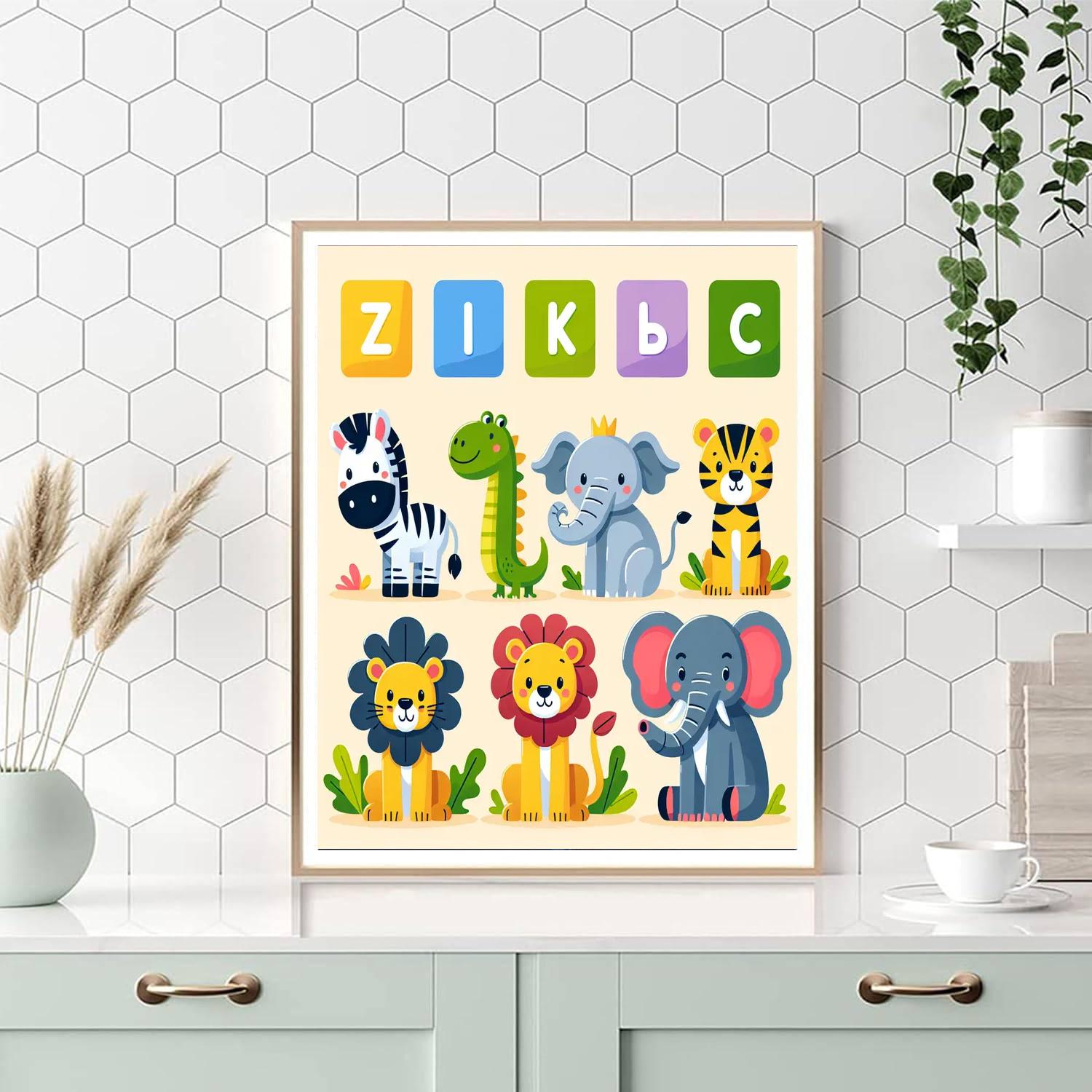 Zoo Animal Alphabet Numbered Painting Kits