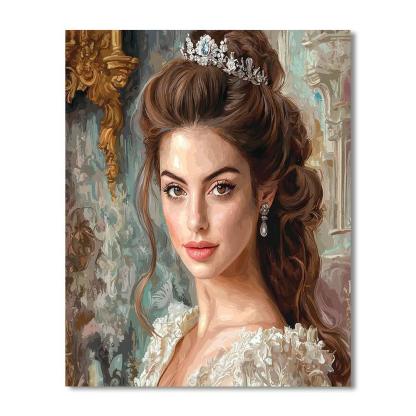 Anne Hathaway: The Enchanting Elegance Of Mia Thermopolis Numbered Painting Kits
