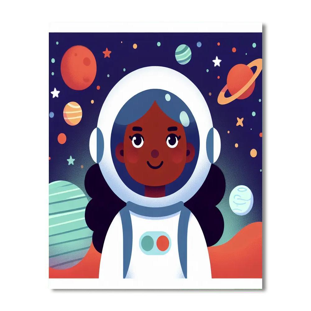 Astronaut's Galactic Odyssey Paint By Numbers Kits