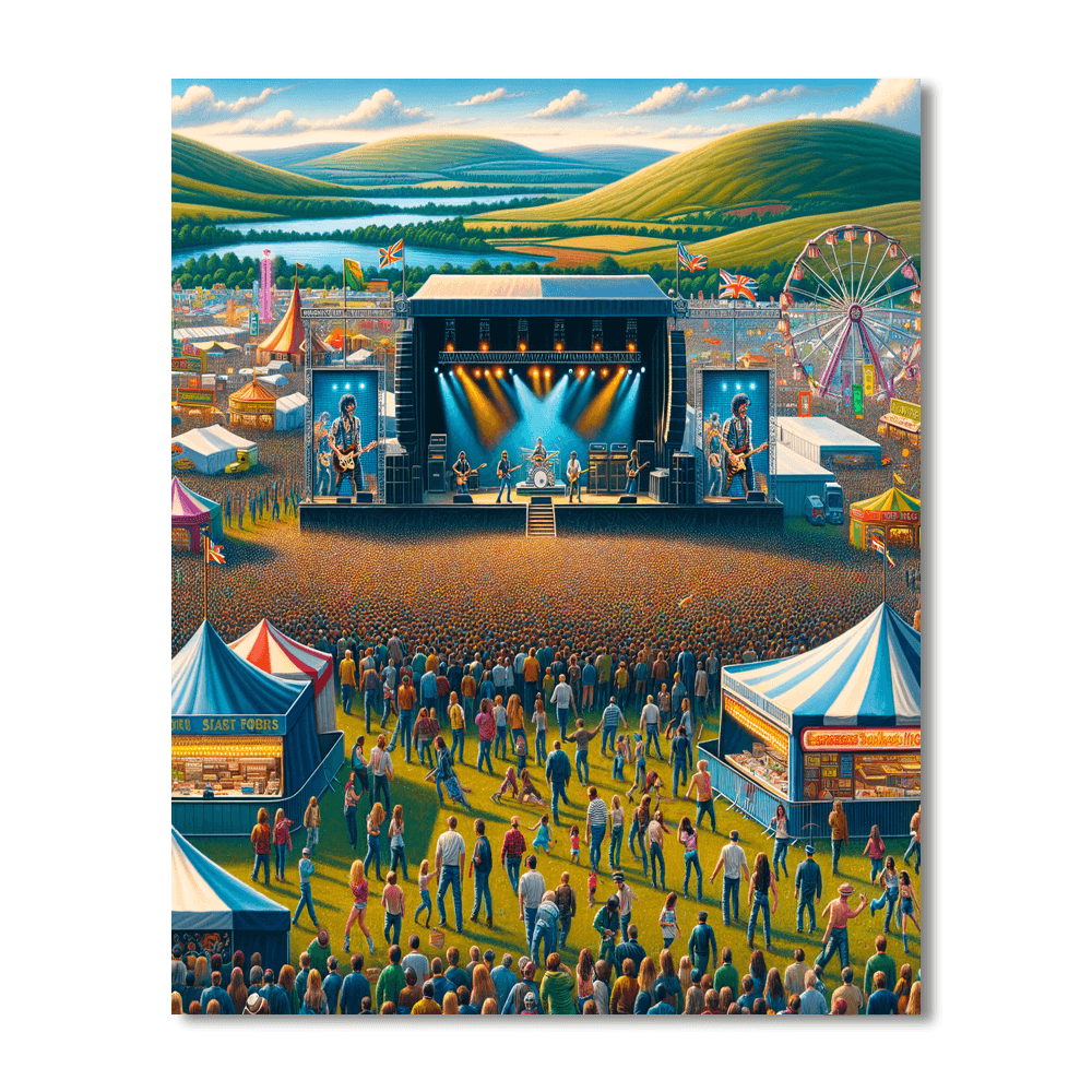 T In The Park - Perthshire, Scotland Numbered Painting Kits