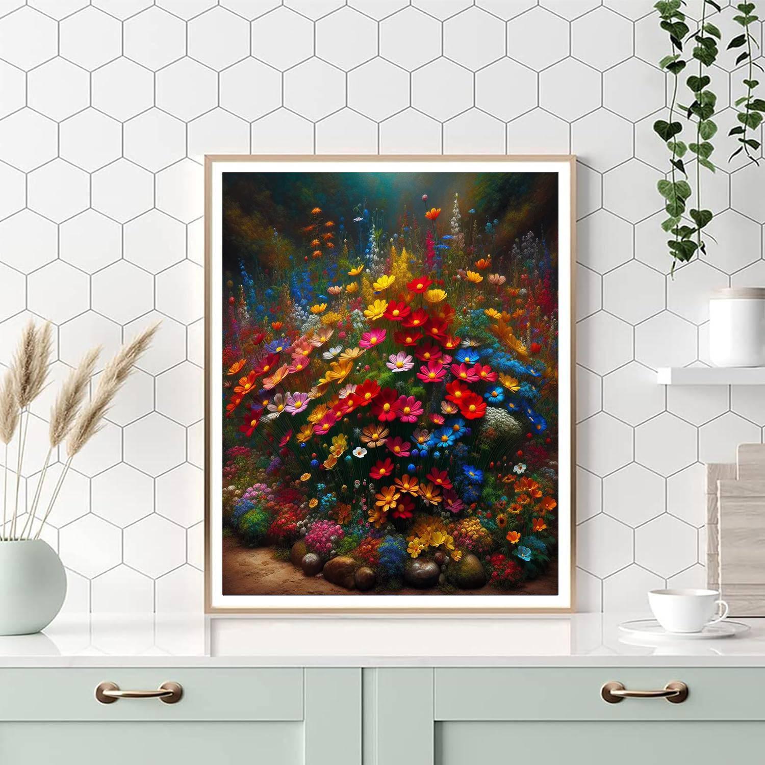 Wildflower Bouquet Painting Number Kit