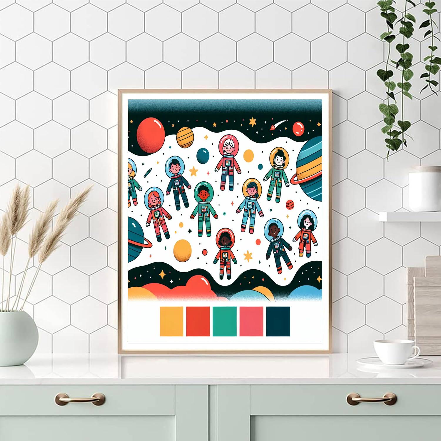 Galaxy's Guardians Quest Painting Number Kit
