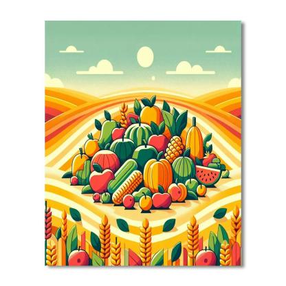 Harvest Time Celebration Numbered Painting Kits