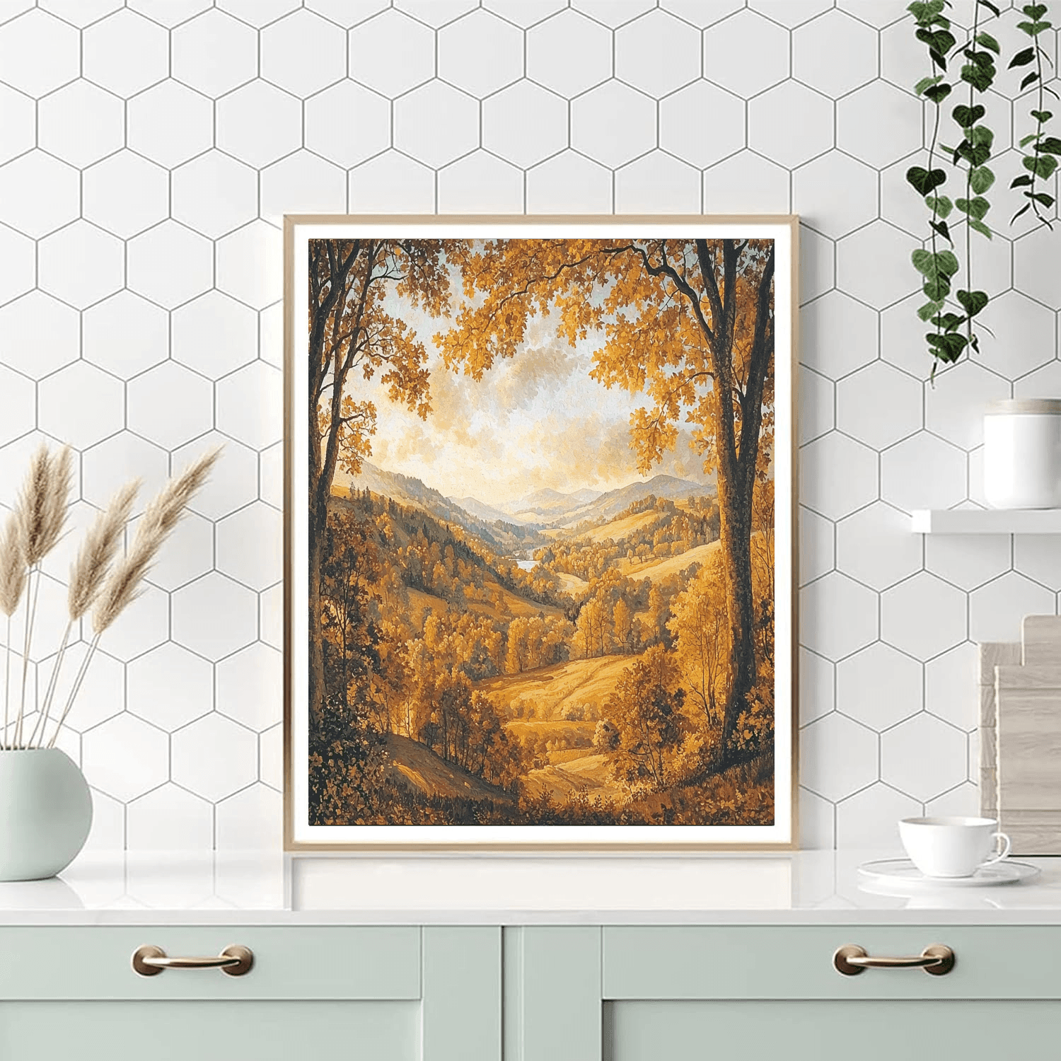Thomas Gainsborough Inspired Rural Autumn  Paint By Numbers Art