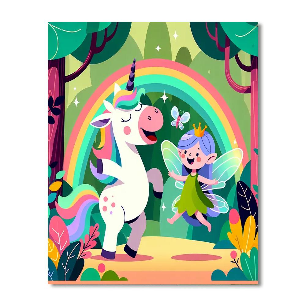 Rainbow Forest Adventures Number Painting