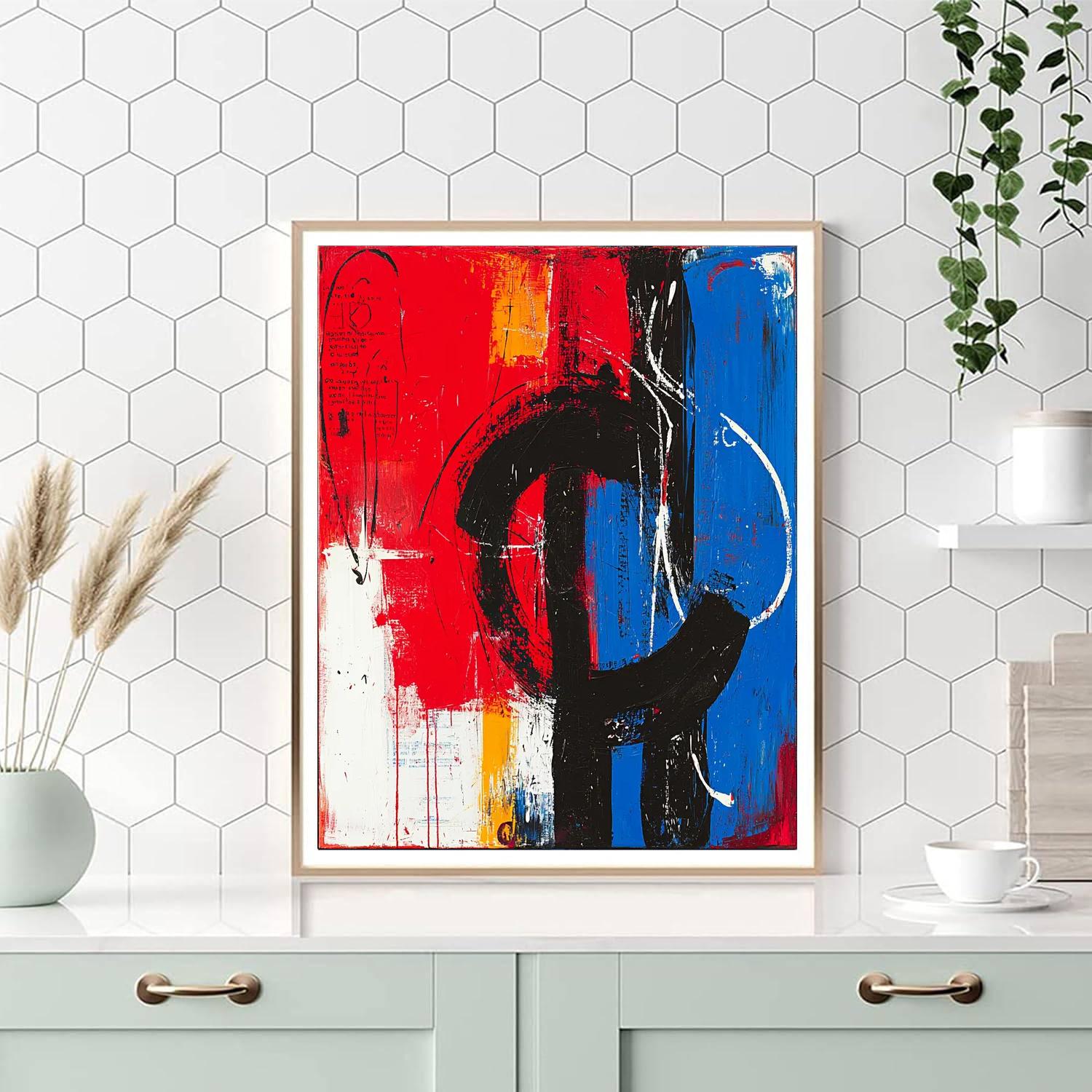 Jean-Michel Basquiat Inspired Symbolic Reflections  Paint By Numbers Kits