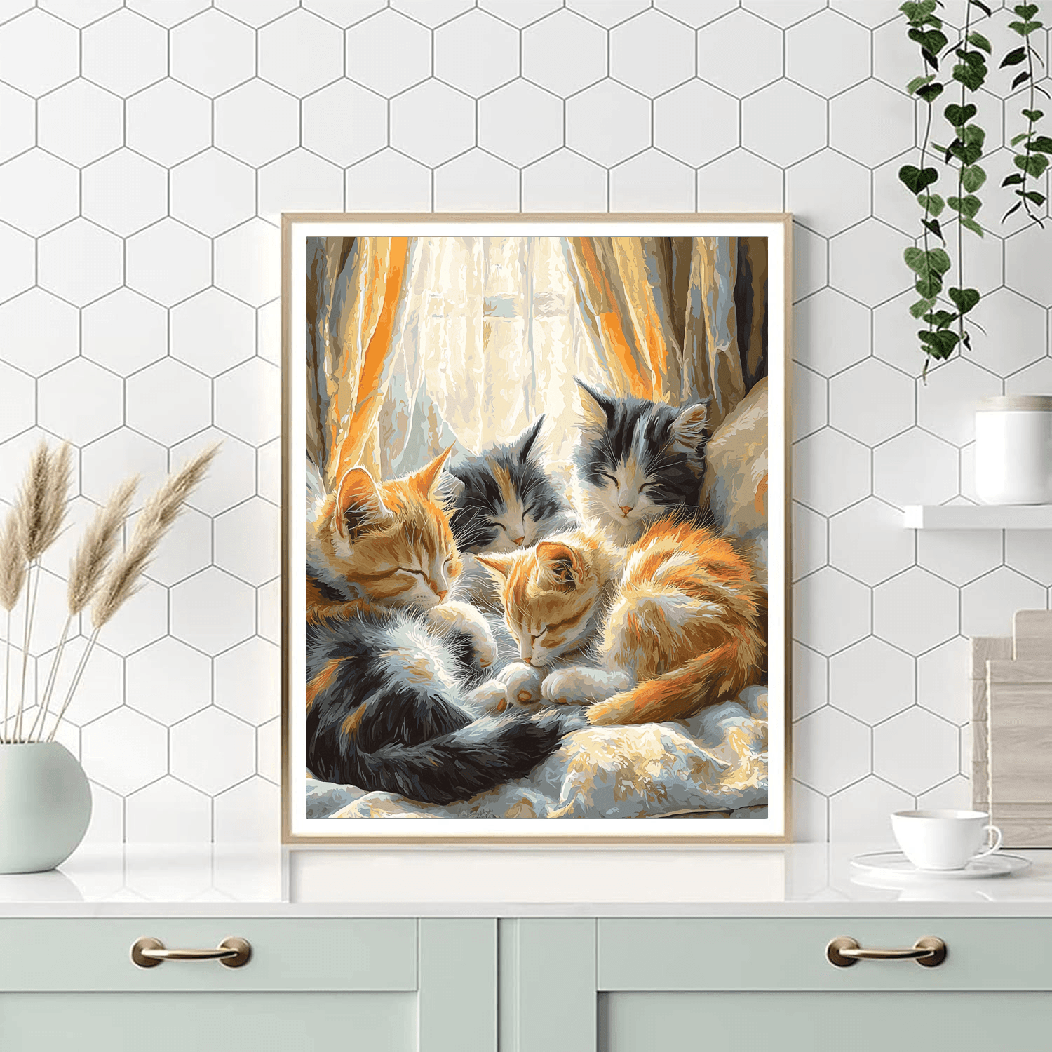 Henriette Ronner-Knip Inspired Feline Companions  Paint By Numbers Kits