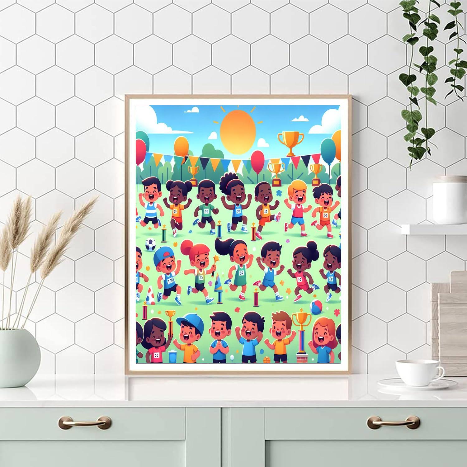 Creative Sports Day Painting By Numbers Kit