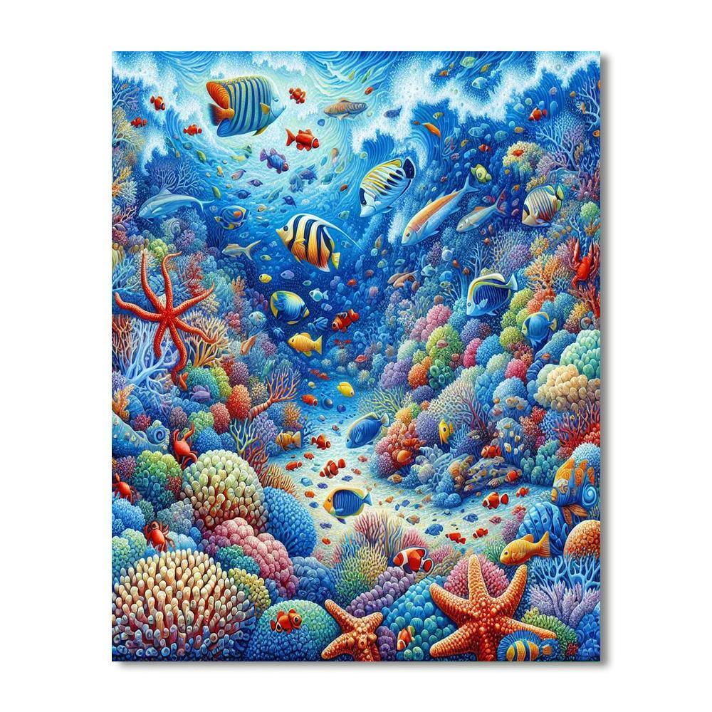 Ariel's Oceanic Voyage Paint By Number