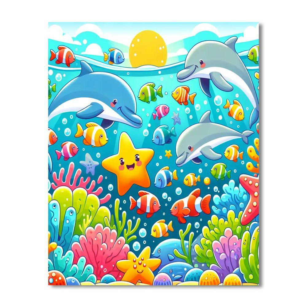 Whimsical Ocean Fun Numbered Painting Kits