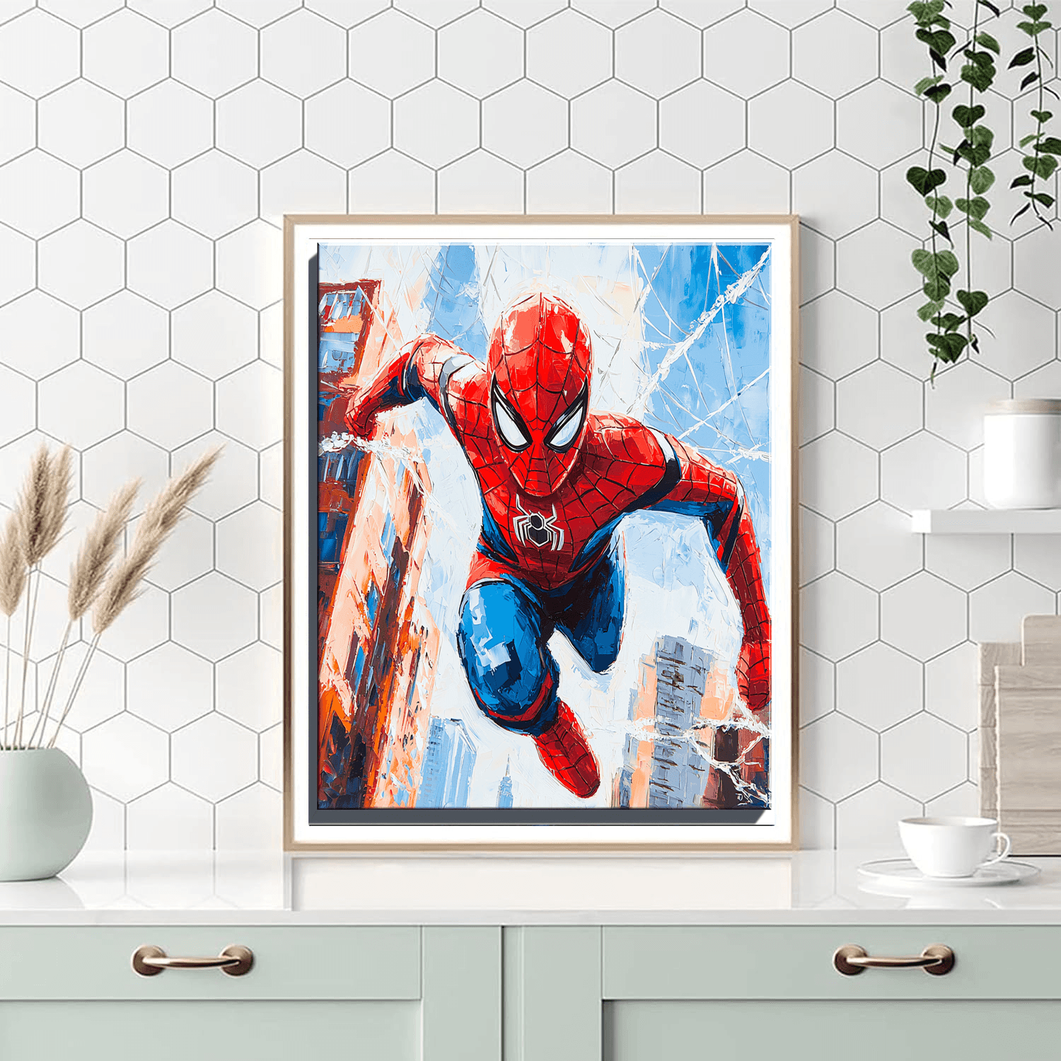 Tom Holland: Swinging High With Spidey's Web Paint By Color