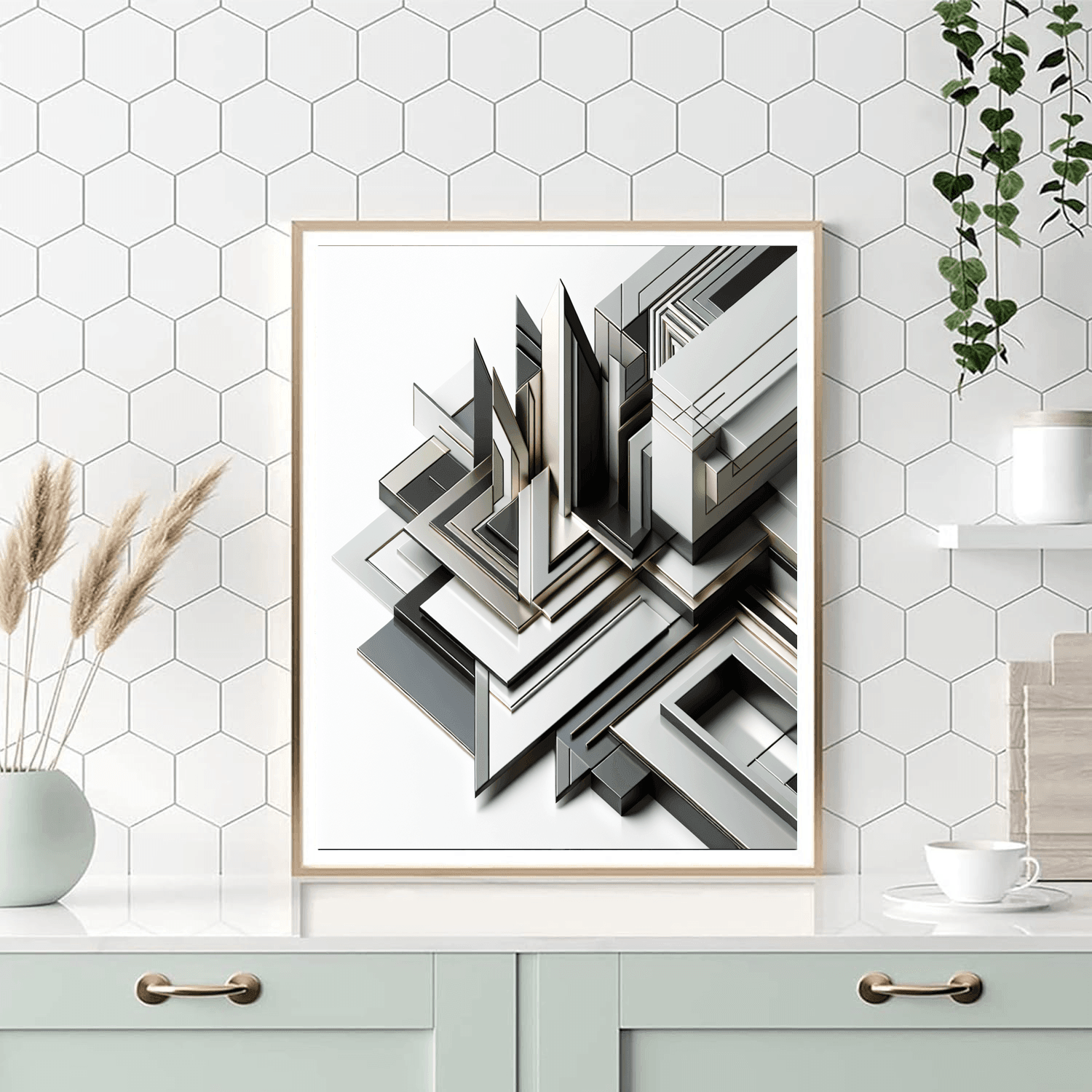 Modern Geometric Wall Décor Paint By Color