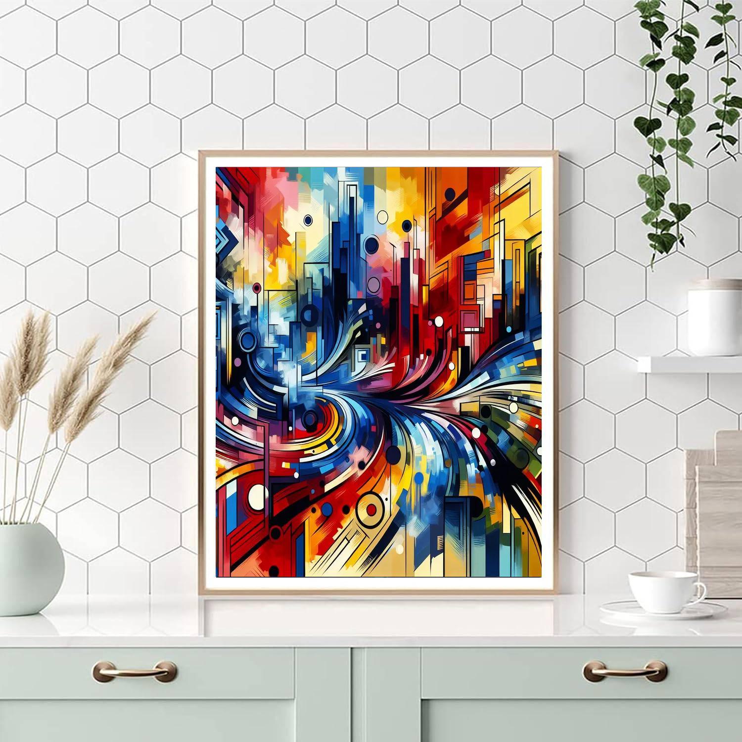 Urban Graffiti Scene Paint By Color