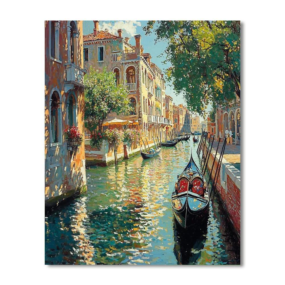 Joaquin Sorolla Inspired Venetian Canal Magic  Paint By Numbers