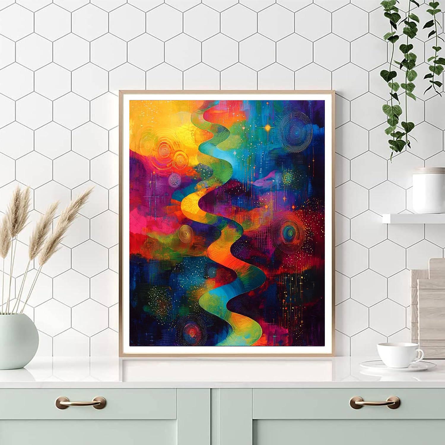 Max Ernst Inspired Celestial Dance Of Forms  Paint By Numbers