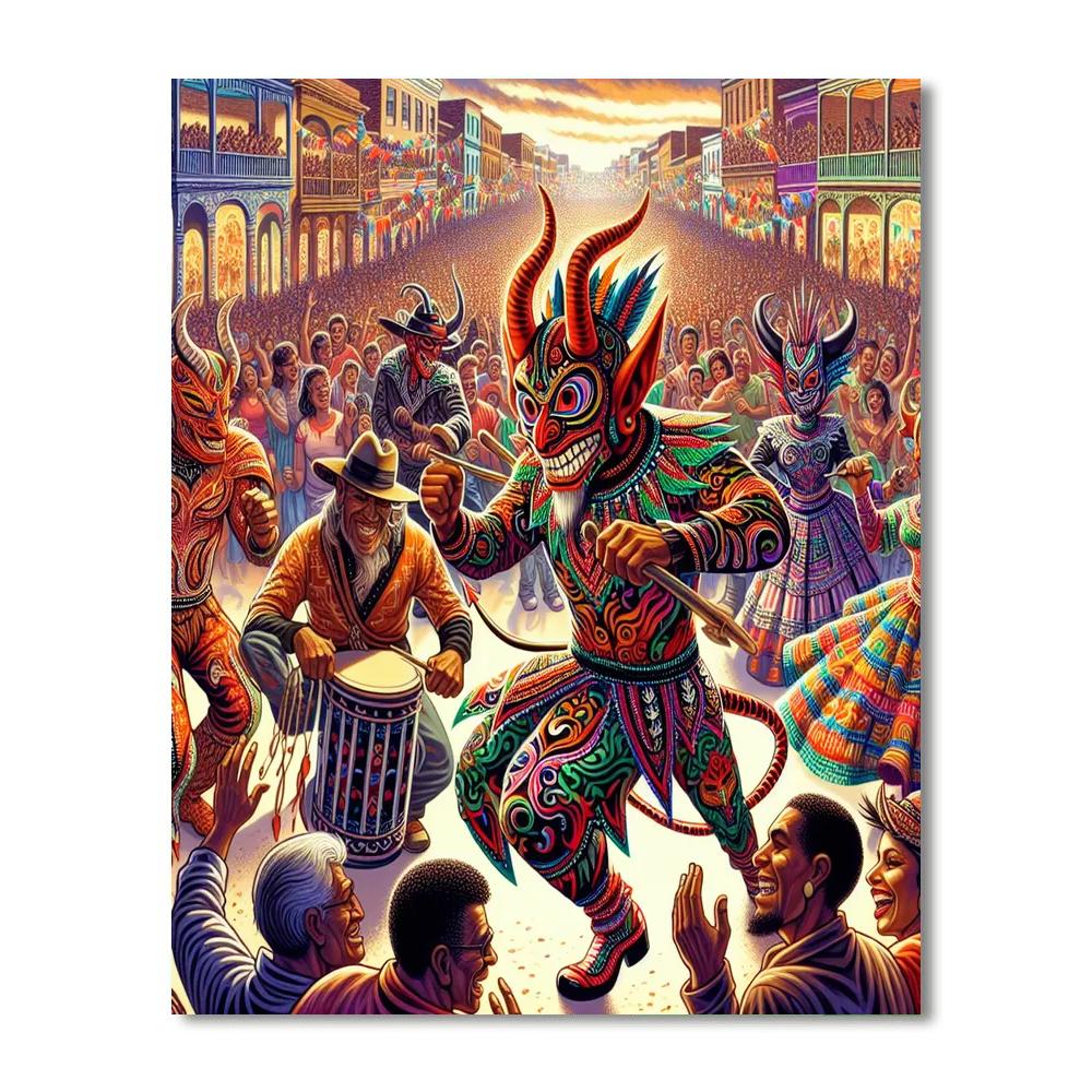 Diablos Danzantes De Yare - Yare Numbered Painting Kits
