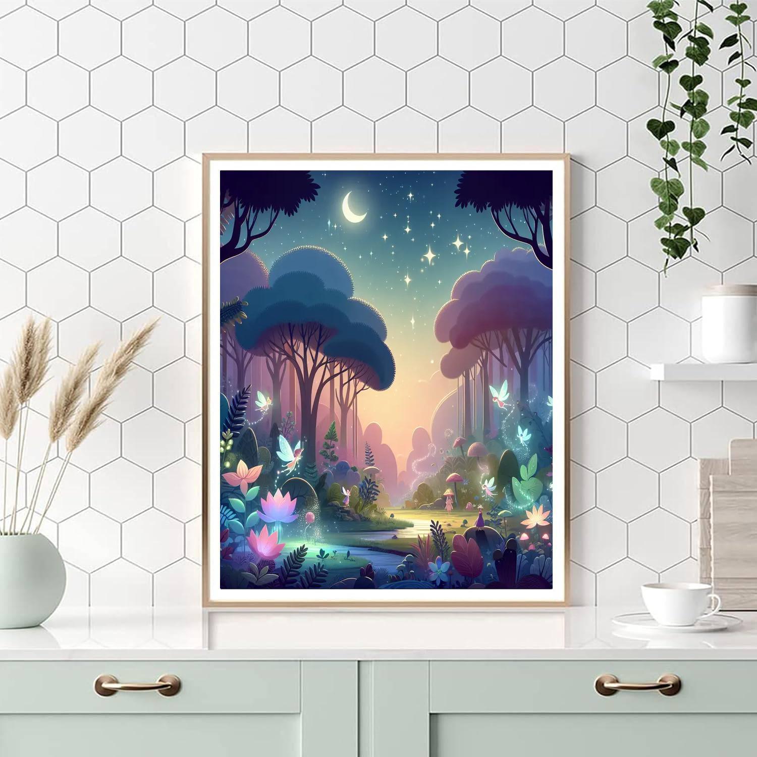 Mystical Moonlit Grove Paint By Numbers