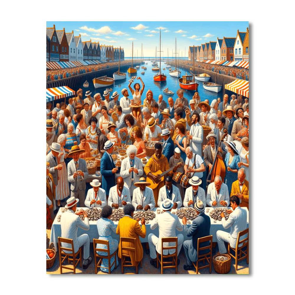 Whitstable Oyster Festival - England Numbered Painting Kits